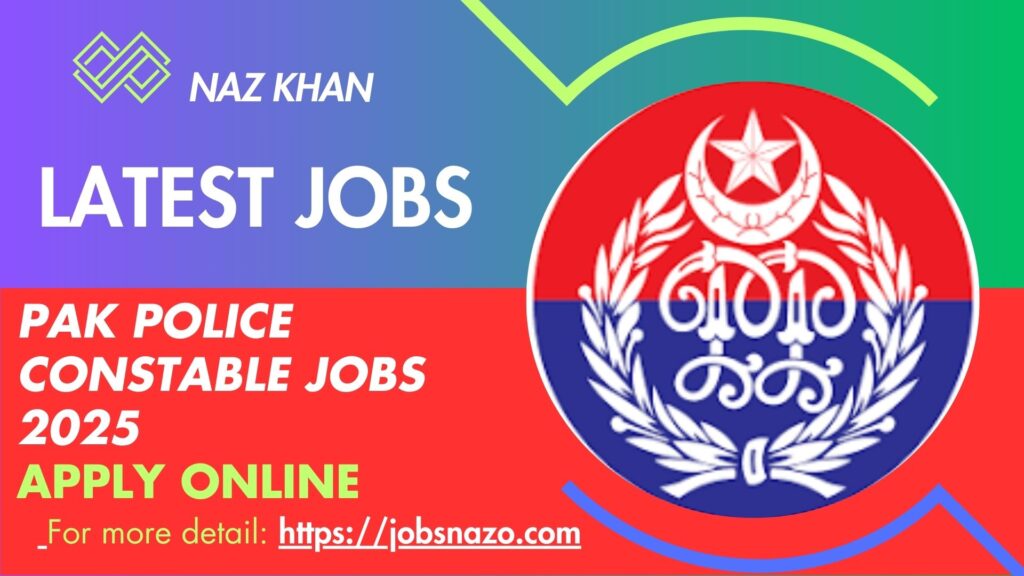 Pak Police Constable Jobs 2025